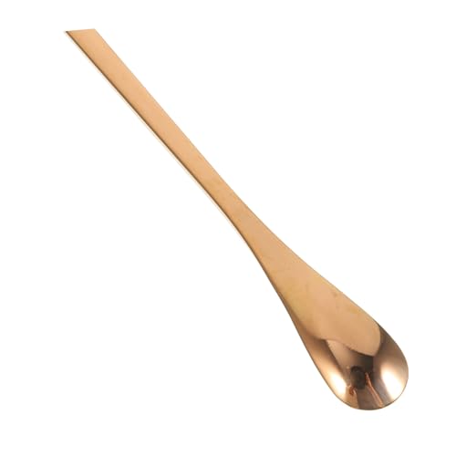 SUPVOX 2pcs Handle Pet Food Spoon Reptile Feeding Tool for Lizard and Small Animals Convenient and Easy to Use Rose Gold Design - color: Rose Gold