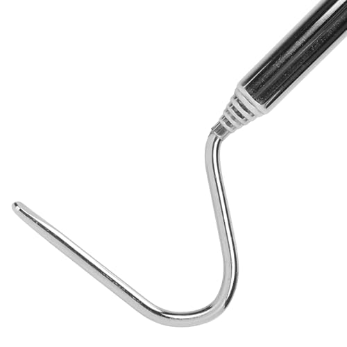 Stainless Steel Snake Hook | Extendable to 27in for Safe Reptile Handling | Duckbill Head Guards Snake Skin | Portable Hook for Field Use/Pet Snakes/Enclosures
