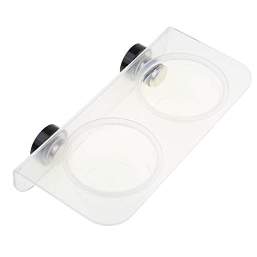 Magnetic Reptile Feeding Cup Gecko Feeder Ledge with 20 pcs Food Water Cups Dish Bowl for Lizard Spider Crested Gecko Chameleon Corn Snake Centipede Beetle Jelly Mealworms (S)