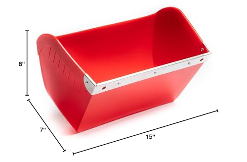Hanging Feeder with Guard, Red - color: Red