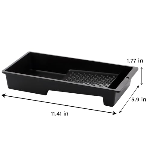 2 Pack Large Reptile Habitat Turtle Bathing Pool Amphibian Reptile Food Bowl and Water Dish DIY Landscaping Habitat Aquarium Decoration Basin for Turtle Horned Frog Lizard Gecko Hermit Crab Small
