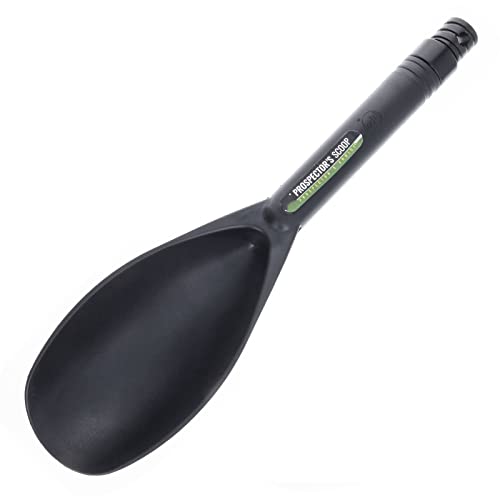 ASR Outdoor Metal Detector Plastic Sand Scoop with Steel Probe for Metal Detecting - color: Black with Probe