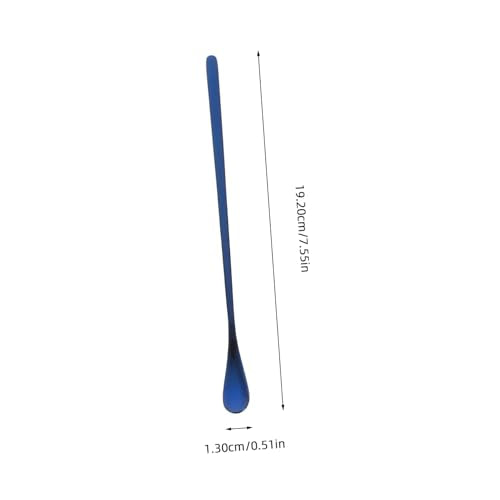 2pcs Stainless Steel Feeding Spoon for Reptiles for Lizard Food and Small Pets Lightweight Design Feeding Tool for Bearded Dragons and Other Pets - color: Blue