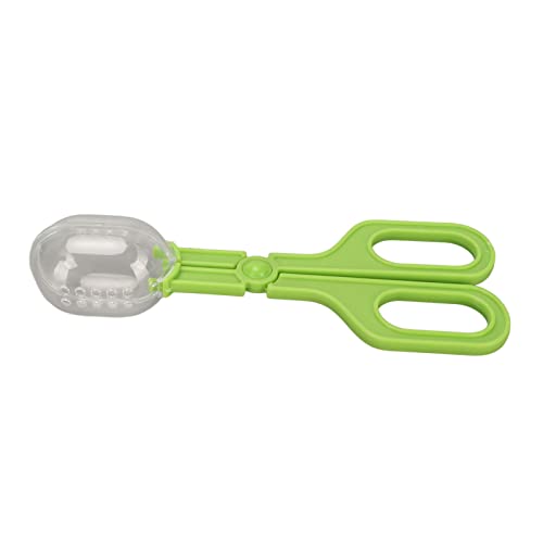 GLOGLOW Nan Reptile Feeding Clamp, ABS Poop Tongs Cleaning Tool for Tortoise Lizard Spider, Perfect for Clean Up in Aquariums and Terrariums Crawler Breeding Tools, Reptile Hatching (Green) - color: Green