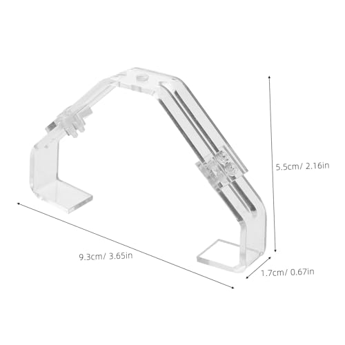 Abaodam 2pcs Aquarium Lamp Hanger Clip Stable Support for Fish Tank Reptile Terrarium Secure Fixation Light Holder Quick Attachment Precision