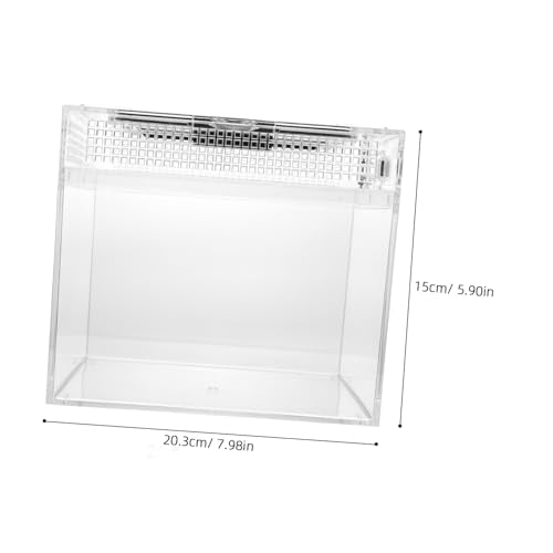 BESPORTBLE 1pc Reptile Feeding Box Crawling for Lizards Snakes Turtles and Small Pets Ventilated Container for Breeding and Transport