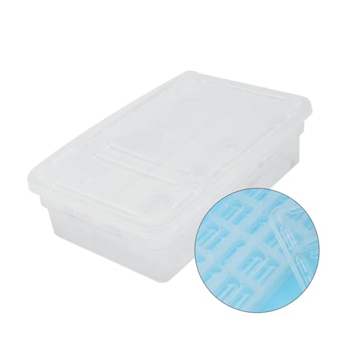 VOSAREA Hatching Incubation Box for Reptiles Plastic Egg Incubator Tray for Lizards Snakes Turtles Practical Breeding Hatchery Ventilation and Suction Cups