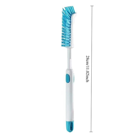 Aquarium Cleaning Brush - Blue Fish Tank Scrubber, Retractable Multi-Function Brush for Algae & Dirt, Aquarium Care Tool for Glass Tanks