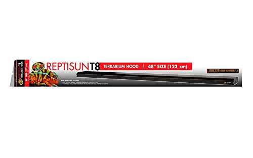 Zoo Med Labs Reptisun T8 Terrarium Hood, 48" | 48-inch terrarium hood designed for Zoo Med ReptiSun T8 UVB lamps