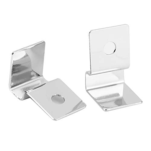 4Pcs Fish Glass Cover Clip, Stainless Steel Aquarium Glass Cover Support Bracket Holders Universal Lid Clips for Rimless Aquarium(8mm) - color: 8mm