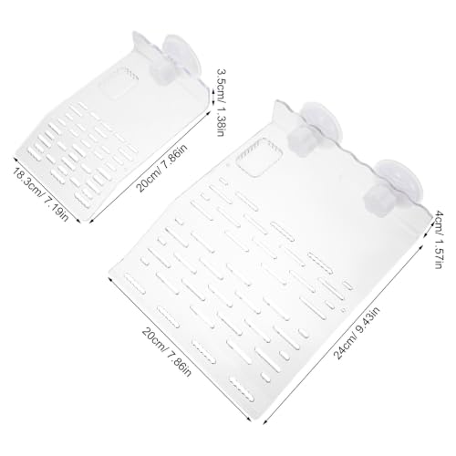 ibasenice 2pcs Floating Animal Rescue Ramp - Pool Escape Ladder for Frogs Turtles and Small Animals - Plastic Safety Ramp for Pond Aquarium Tank and Wildlife Water Areas