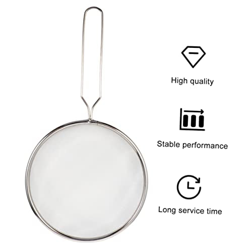 Mipcase Pet Sand Shovel Animals for Stainless Steel Spoon Spoons Cat Litter Scoop Stainer Steel Strainer Terrarium Litter Cleaner Reptile Cleaning Tool Reptile Supplies Fryer Mesh