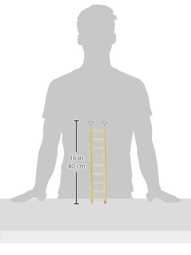 Prevue Pet Products BPV385 Birdie Basics 9-Step Wood Ladder for Bird, 14-1/2-Inch