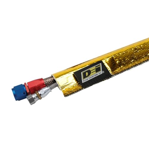 DEI Heat Sheath Gold High Temp Line Sleeve Reflects Heat 1" x 36" - size: 1" I.D. x 36"