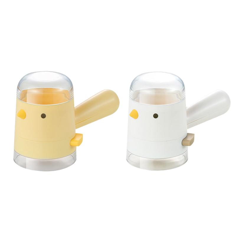 Quantitative Measuring Bottle for Seasonings in Bird Shape Kitchen Spice Jar with Precise Measurement for Cooking (White)