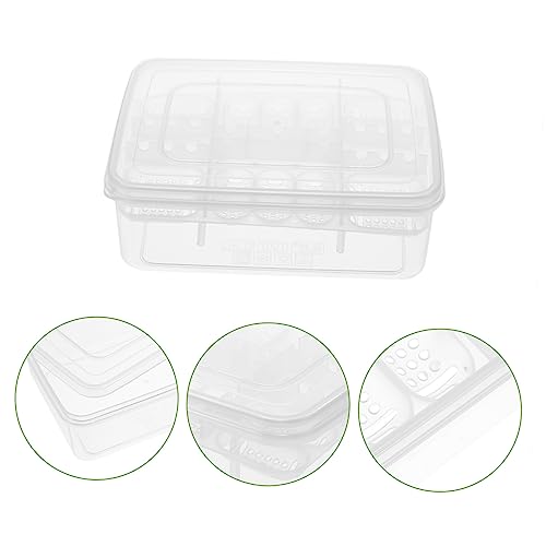Toyvian 16-Hole Reptile Egg Incubator Lid Professional Hatching Box for Lizards Snakes Reptiles 16-Grid Breeding Case for Hatching Eggs Sturdy