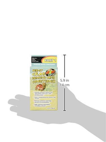 Zoo Med Hermit Crab Drinking Water Conditioner - color: Greens, size: 2.25 FZ
