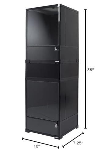 Habistat Terrarium Stacking Kit for 36"x18" Reptile Terrariums – Stackable Reptile Enclosure Spacer with Acrylic Panels and Posts, Space Saving Stacker for Enclosures, Bearded Dragon or Snake Tanks