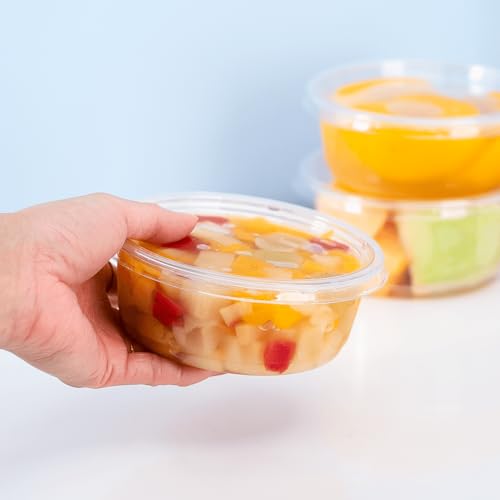 Karat FP-DCL117-PP Flat Lid for 8 oz.- 32 oz. PP Deli Containers, 0.3" Height, 4.61" Width, 4.73" Length (Pack of 500) - size: Universal Lid (Fits 8-32 oz)