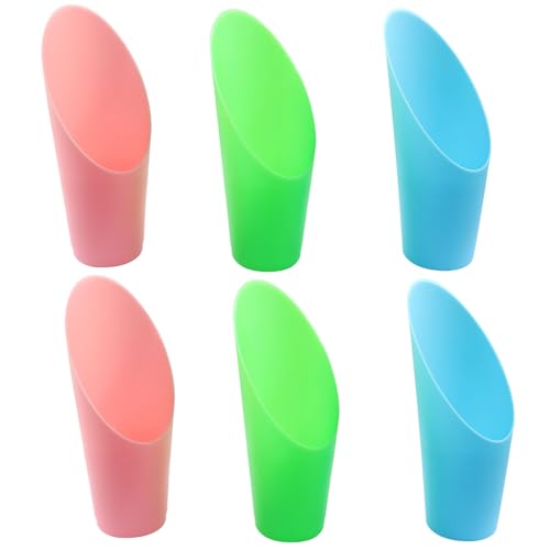 6 Pcs Bonsai Soil Scoops Plastic Garden Shovels | Colorful, Mini Potting Scoops, For Plant Succulent, Lightweight and Durable, For Gardening and Transplanting - style: Blue-pink-green(6pcs)
