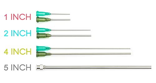 The Single 60ml - All-Purpose Industrial Syringe Kit with 7 Dispensing Tips; 5" 8g, 4" + 2" + 1" 14g and 18g, 1 Easy Grip Syringe Cap, 6 Tip Covers