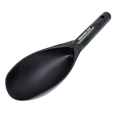 ASR Outdoor 12.5 Inch Prospecting Large Sand Scoop Plastic Trowel for Metal Detector Gold Panning, Black - color: Black