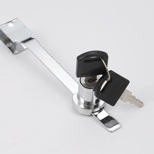 Sliding Glass Door Lock, 2 Pcs Display Case Lock, Sliding Glass Door Ratchet