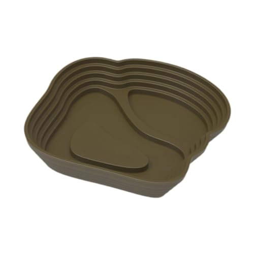 Reptile Bathing Pool Reptile Feeding Water Bowl Turtle Water Bowl Reptile Feeding Dish for Bearded Dragons Pet Supplies Bath, Small, Green - color: Small, size: Green