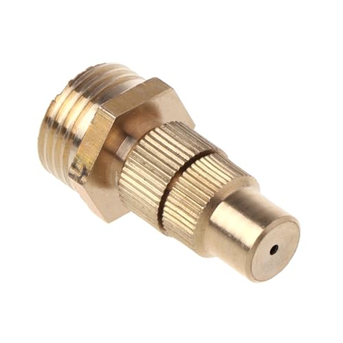 1/2" Adjustable Spray Misting Nozzles Brass Spray Head Agricultural Irrigation Atomizer Tool for Landscapings Gardenings