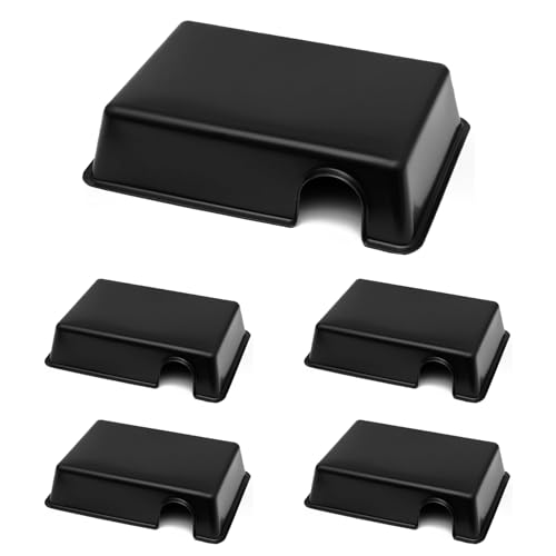 Jungle Bob - Rectangular Hide Box for Reptiles & Snakes - Durable Plastic - Creates A Dark Retreat to Reduce Pet Stress - Economical Reptile Hides for Terrariums - Large - 12.875" x 9" x 3" (5 Pack) - size: Large, style: 5 Pack