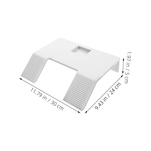 KESYOO 2pcs Large Turtle Basking Platform Suction Cups Reptile Tank Decoration Floating Dock Ramp for Aquatic Turtle - color: White