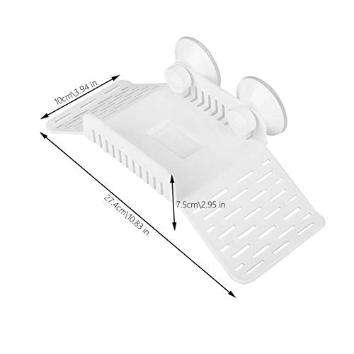 Turtle Basking Platform | Secure Floating Dock with Food Bowl & Suction Cups | Aquarium Reptile Tank Terrace for Climbing/Resting/Feeding