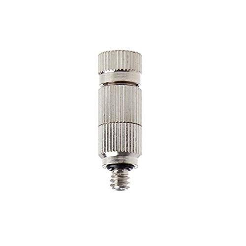 Yoebor Stainless Steel 304 Misting Nozzles Outdoor Cooling System 0.8mm | High Pressure Anti Drip Cleanable, 3/16" Thread - size: 0.8mm