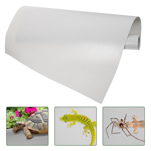 Reptile Terrarium Carpet EVA Mat Soft Breathable Flooring for Snake Tortoise Lizard Bearded Dragon Tank Bedding Liner with Tailored Gray