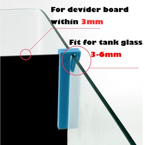 Aquarium Fish Tank Divider Holder - 2pcs Plastic Aquarium Plastic Divider Tray with Bracket Fish Tank Bottom Isolation Separator (Black, 7.87 * 11.8") - color: Black, size: 7.87*11.8"
