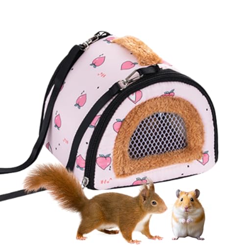 Small Animal Carrier Cold-Weather Winter Pouch | Bunny Travel Carrier for Camping Moving Commuting Chinchilla Chameleon Reptile Lizards Leopard Gecko - color: Aqua