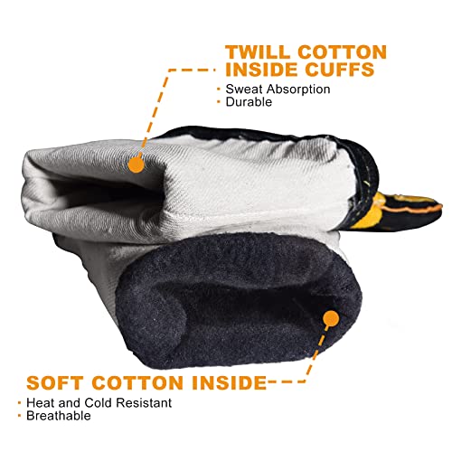 TOPDC Animal Handling Gloves, 16-Inch Bite & Scratch Resistant for Dog Cat | Arm Sleeve Design Helps Protect Hands and Forearms During Dog and Cat Grooming, Training, and Vet Visits