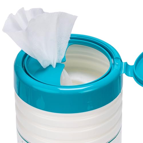 Juniper CLEAN 6 Pack Surface Cleaning Wipes Bleach Free, All-Purpose Cleaner for Bathroom, Kitchen, Office, 450 Count Canister, 7.5" x 7" Sheet, Fresh Scent, Lint Free & Durable - size: 75 Count (Pack of 6)