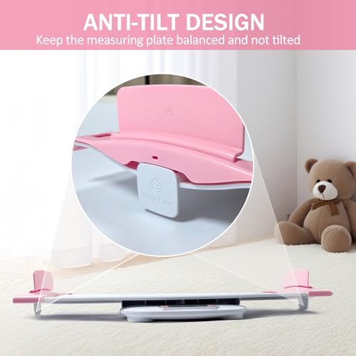 Digital Portable Pet Dog Cat Scale,Pet Scale,High-Precision Digital Scale,Electronic Baby Scale Digitalwith Height Markings,Multiple Weighing Modes, with switchable Units - color: White -Baby Scale