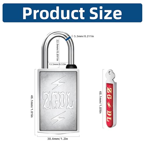 Keyless Hole Magnetic Padlock, 30mm Outdoor Weatherproof Lock, Waterproof Rust Proof Anti-Pry Combination Lock for Gates, Sheds, Toolbox, Fence, Cabinets & Storage
