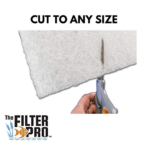 Beige Coarse Filter Media, 1.25" Thick, 28" x 240" Roll, Perfect for Aquariums, Ponds or Water Gardens, Made in USA - size: 28" x 240"