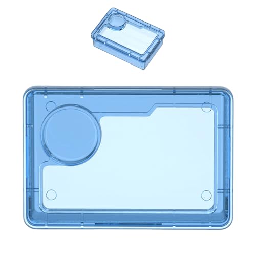 Reptile Water Bowl - Anti-Escape Crested Gecko Food Dish, Reptile Amphibian Feeders, Polystyrene | Snake Water Bowl for Habitat Feeding Gecko Chameleon Terrarium Frog Tank Lizard Tortoise Cage Le - color: Blue