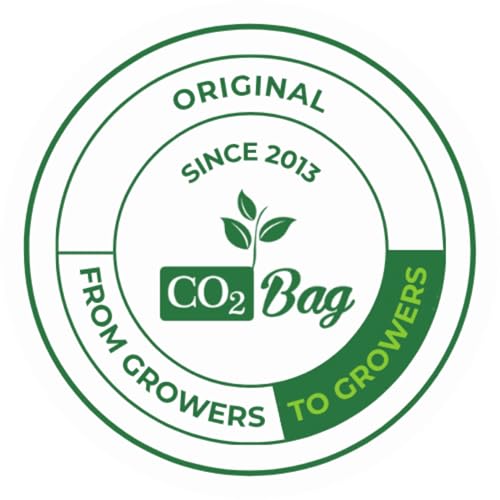 CO2BAG® M 2-Pack - Natural CO2 Generator for Grow Tents & Greenhouses | Value Bundle for Double Coverage | Boosts Plant Growth, Yield & Harvest Speed | Organic Hydroponic Supplement | Maintenance-Free - size: Medium, 2-Pack