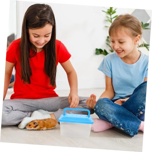 iplusmile Portable Handheld Aquarium for Turtles and Pets Transparent Fish Tank Lightweight for to and Transport Animals - size: 15x11cm