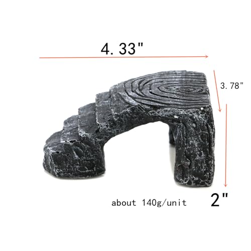 Triangle Climbing Platform Resin Turtle Basking Platform | Tortoise Dock, Resting Rock Climbing Ramp, Shale Step Ledge - color: Triangle Climbing Platform