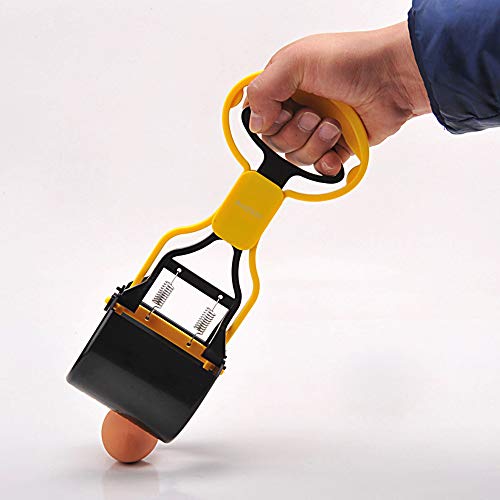Andiker Pooper Scooper for Pets, Portable Pet Waste Scooper, Dog Jaw Scoop with Long Handle for Pet Waste Pick Up(Blue) - color: blue
