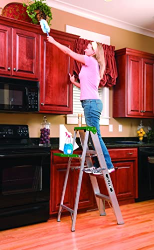 LITE 6-Foot Aluminium Step Ladder with Tool Tray, 225-Pound Load Capacity, Type II, LP-2211-06