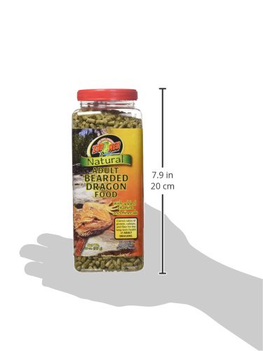 Zoo Med 20-Ounce Natural Bearded Dragon Food, Adult Formula