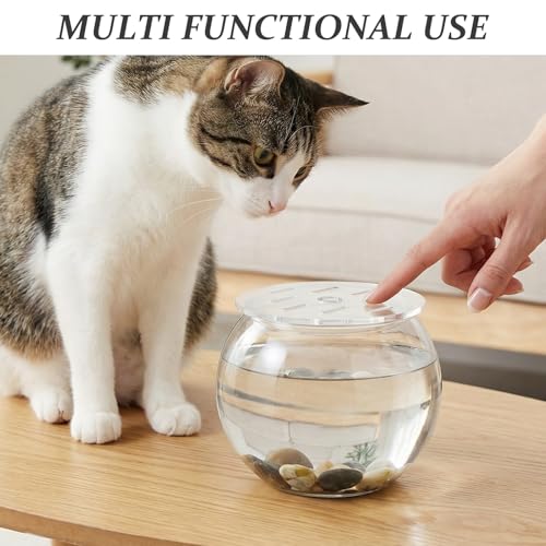 Fish Aquarium Anti-Jumping Cover - Round Acrylic Mesh Screen Netting for Fish Bowl - Aquarium Screen Top Cover from Jumping Out 5.12" - size: 13.00X13.00X0.30CM