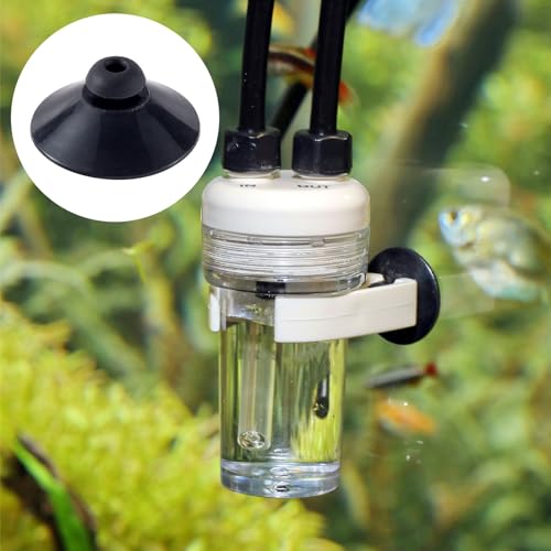 OIIKI 15PCS Fish Tank Suction Cup Clips, Aquarium Suction Cup Camp Clips | Black Plastic Fish Tank Accessories for Fish Tank Attachments for Tank Pump, Overhead Line Tube, Fish Tank Aeration Setup - color: Black,15pcs